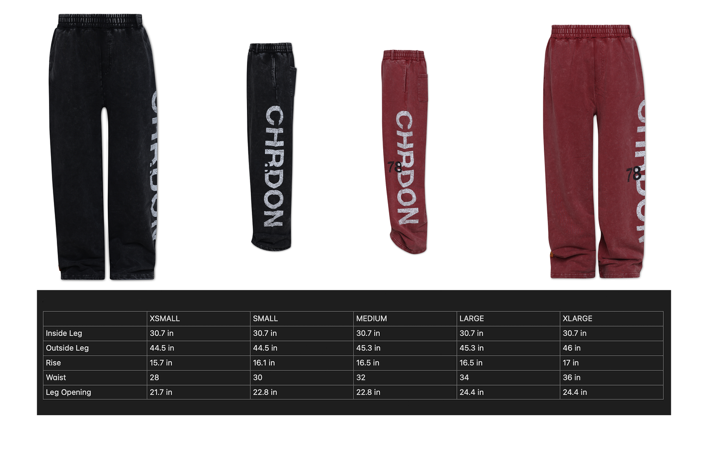 ChrDon Wide Leg Pant (Vintage Red)