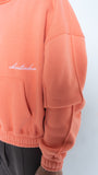 ChristiaDon Lined Cropped Hoodie - Georgia Peach