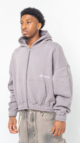 ChristiaDon Lined Cropped Hoodie - Dragon Fruit