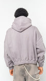 ChristiaDon Lined Cropped Hoodie - Dragon Fruit